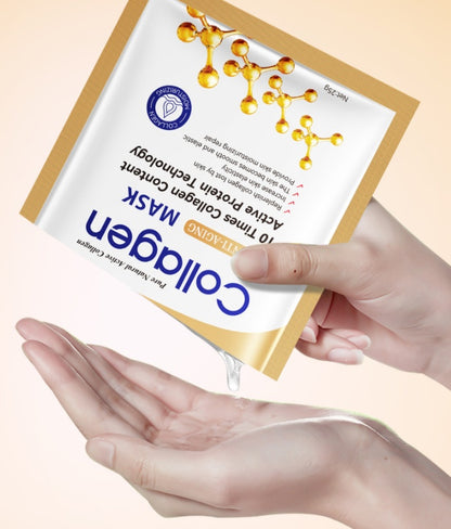 10 Pc Collagen Facial Mask