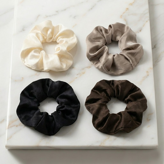Satin Scrunchies Set
